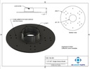 1-1/2" NPT PoE Camera Mount