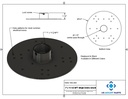 1" NPT PoE Camera Mount