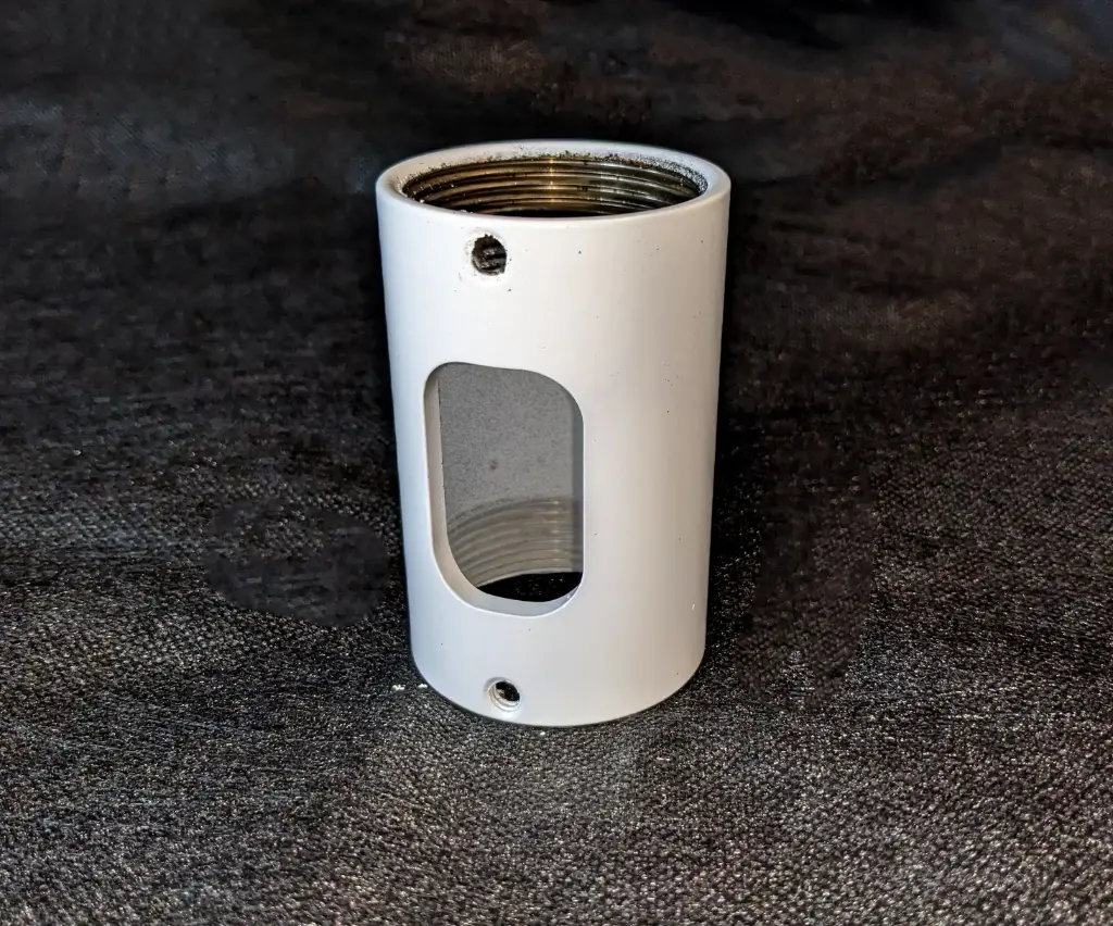 1-1/2" NPT Coupler With Window - White or Black - Case of 12