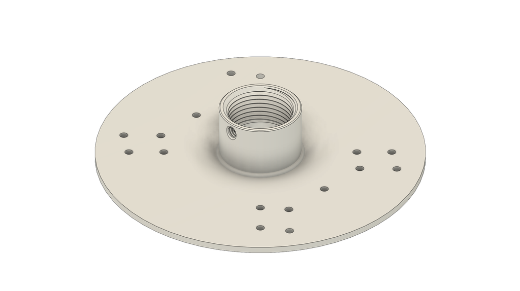1" NPT PoE Camera Mount