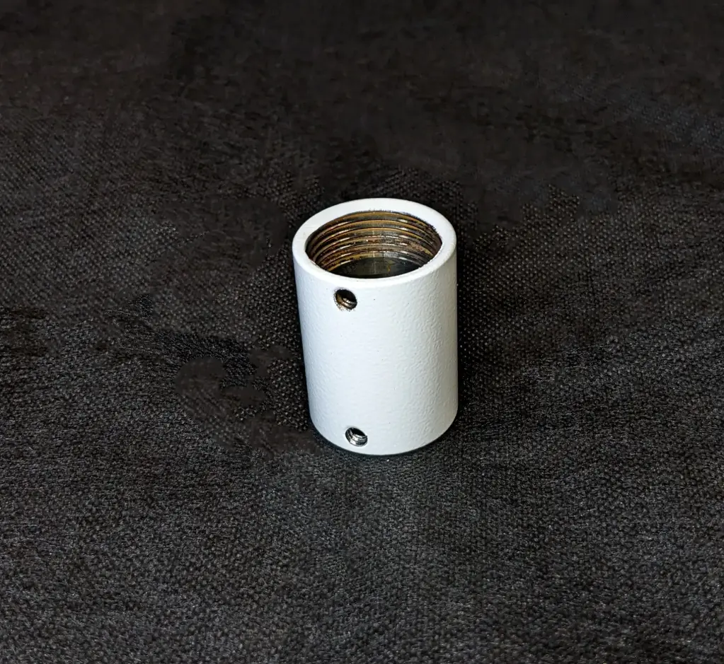 1" NPT Coupler - White or Black - Case of 12